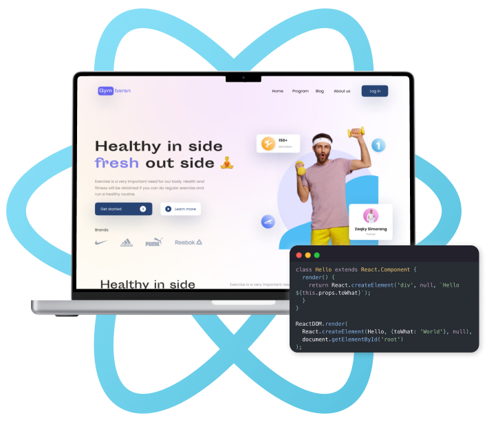 react