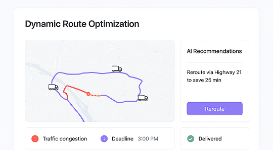 illustration of dynamic route