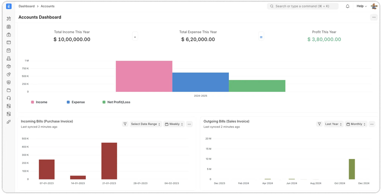 Accounting Dashboard Preview