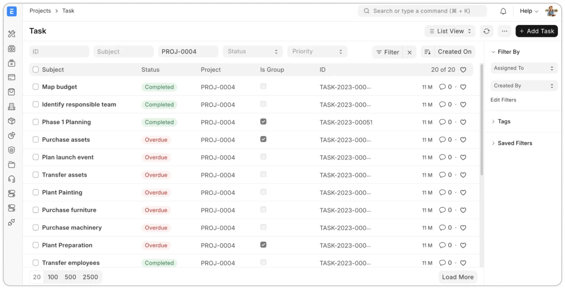 CRM Dashboard Preview
