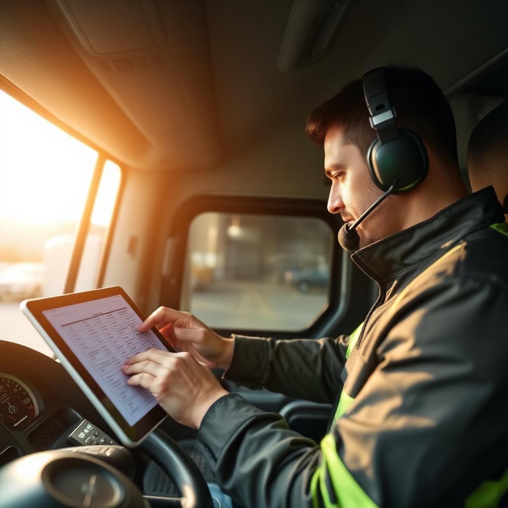 Driver with tablet