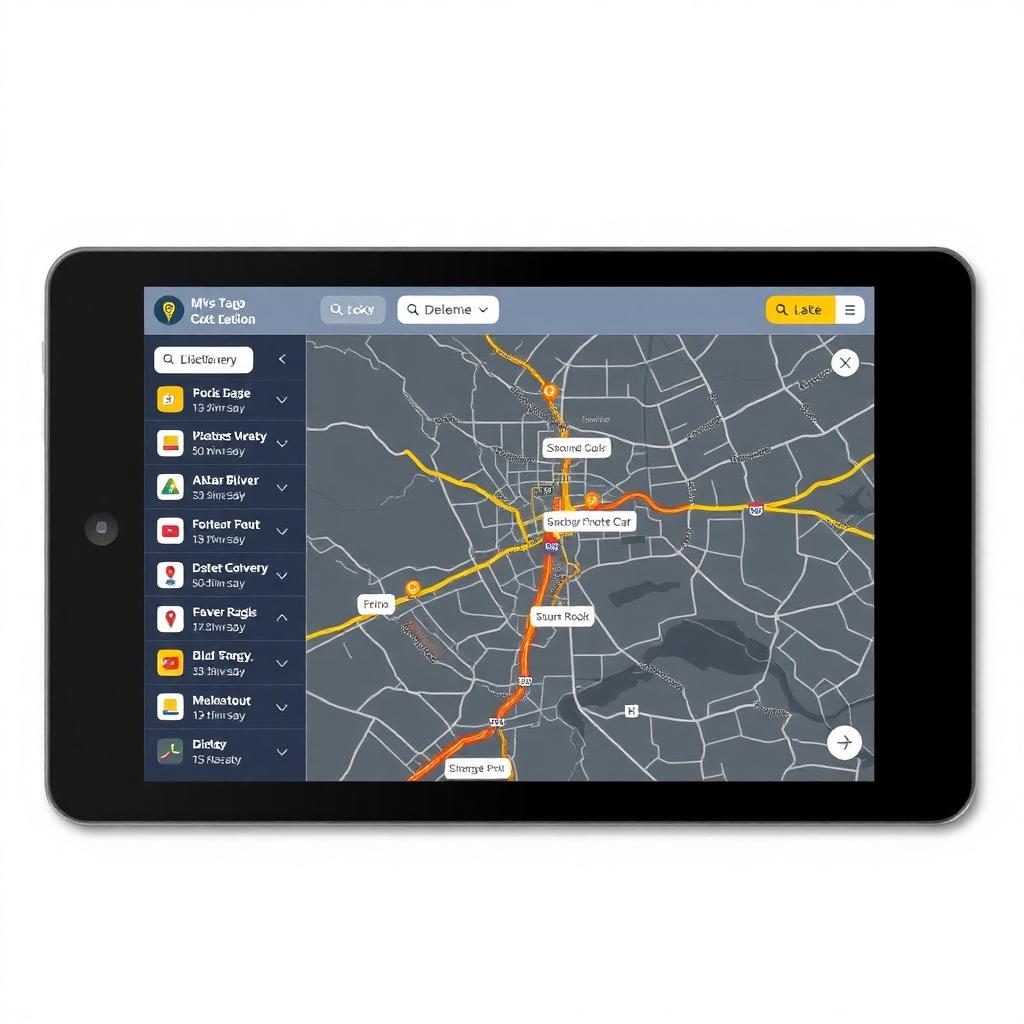 Route planning map