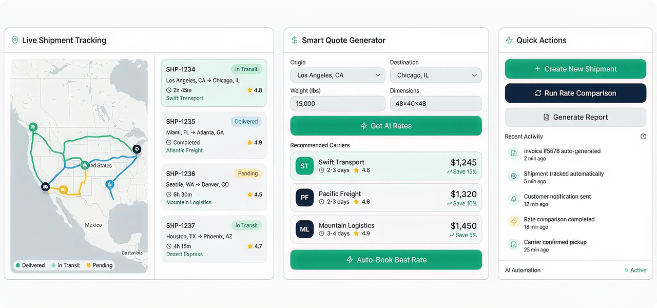 Freight Brokerage Dashboard