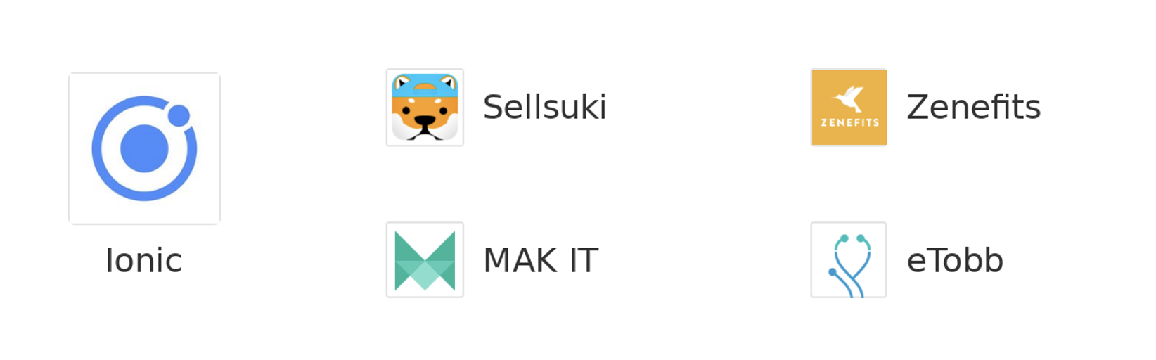 Companies using Ionic 