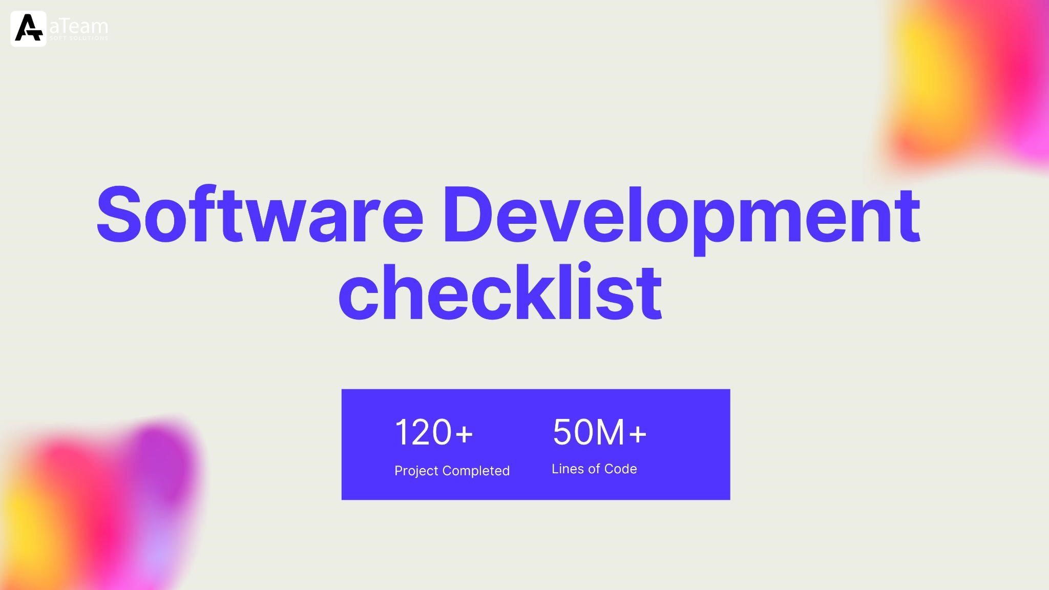 Software Development Checklist For Ensuring Code Coherence